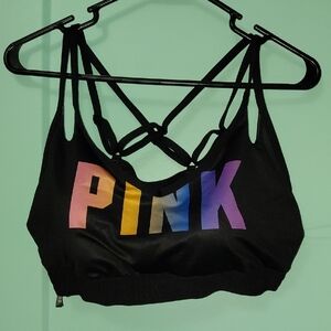 PINK Victoria's Secret Black Sports Bra